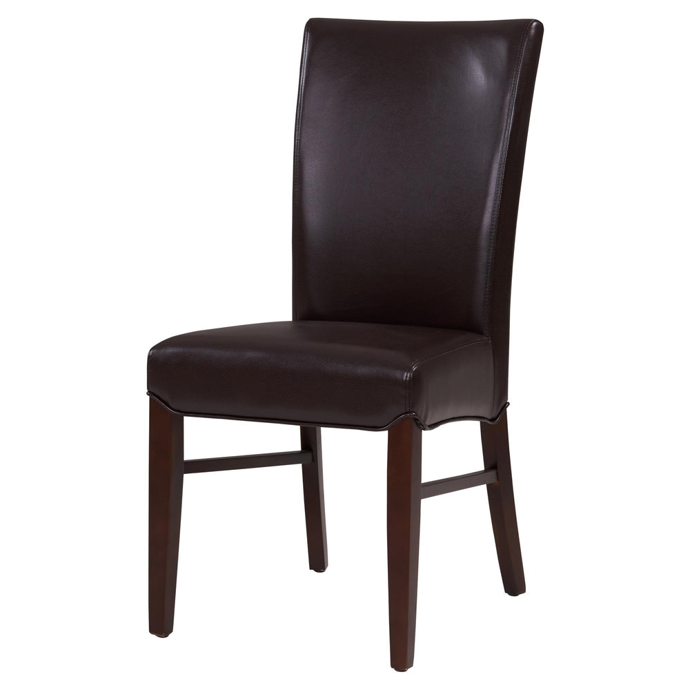 Milton Bonded Leather Dining Side Chair - Coffee Bean