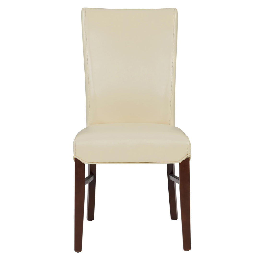 Milton Bonded Leather Dining Side Chair - Cream - view 4