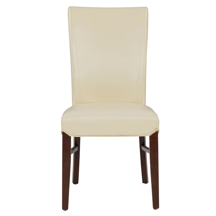 Milton Bonded Leather Dining Side Chair - Cream - view 4
