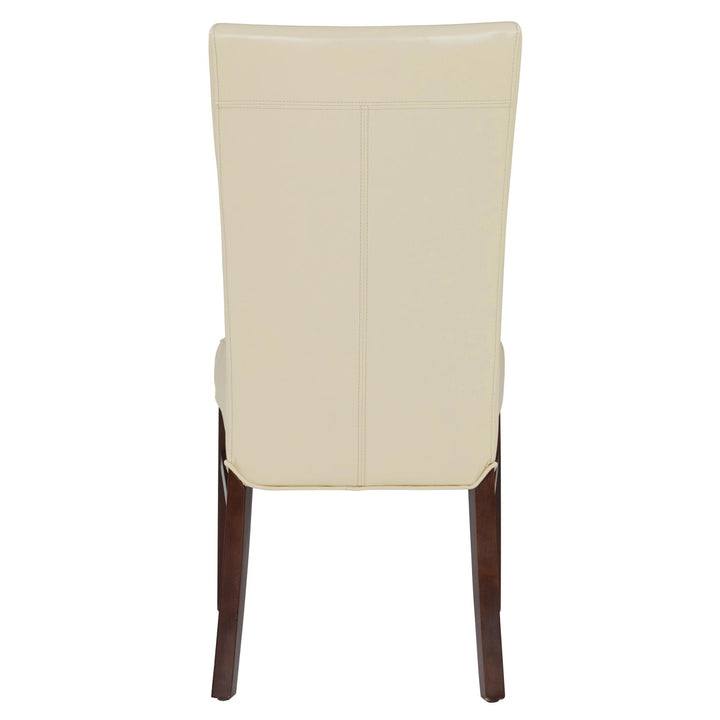 Milton Bonded Leather Dining Side Chair - Cream - view 6