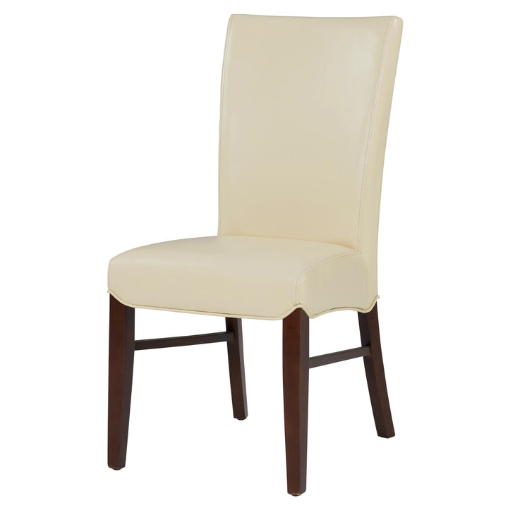Milton Bonded Leather Dining Side Chair - Cream