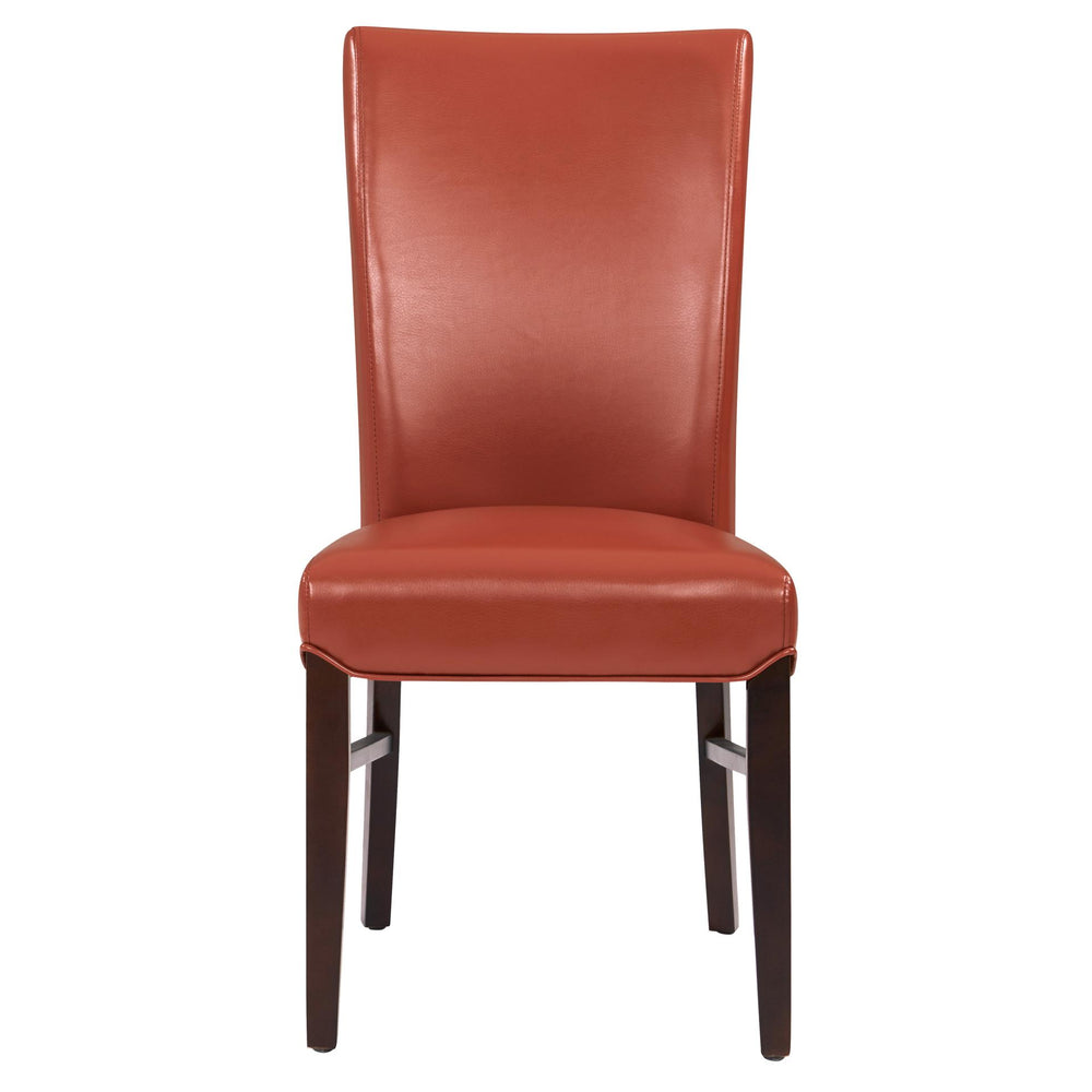 Milton Bonded Leather Dining Side Chair - Pumpkin - view 4