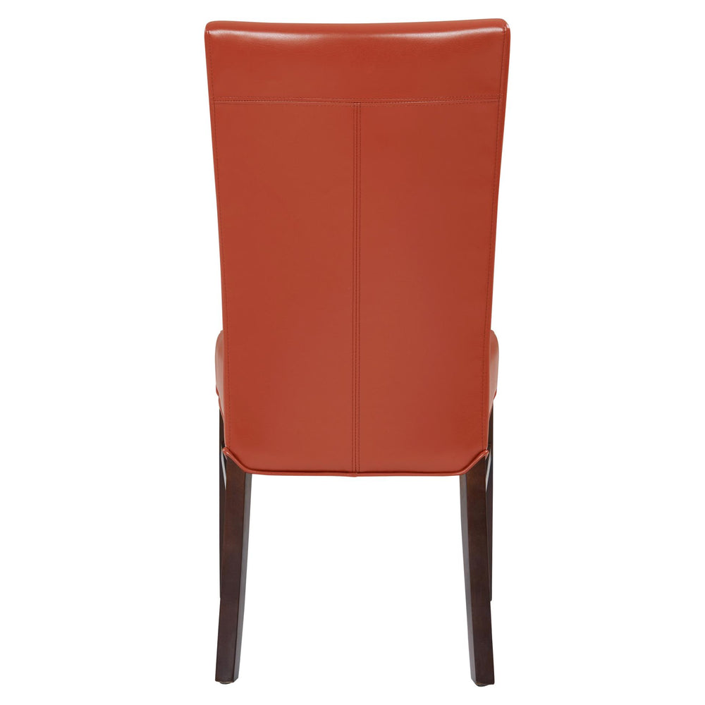 Milton Bonded Leather Dining Side Chair - Pumpkin - view 6