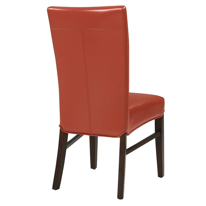Milton Bonded Leather Dining Side Chair - Pumpkin - view 7