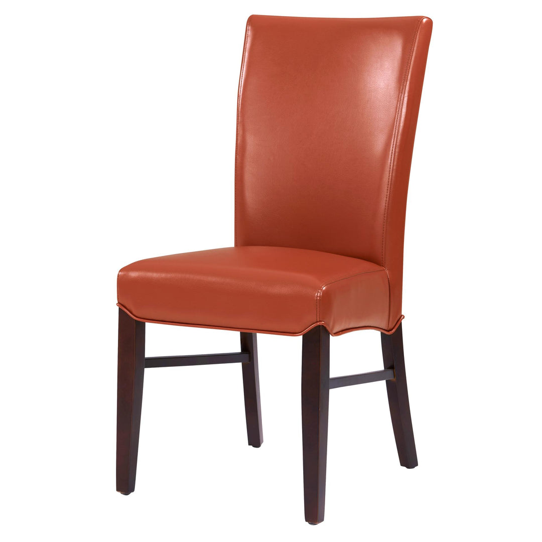 Milton Bonded Leather Dining Side Chair - Pumpkin