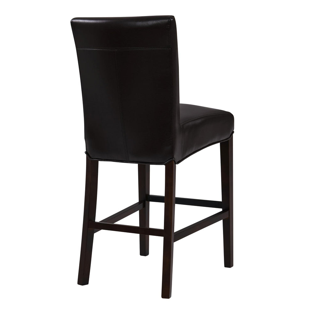 Milton Bonded Leather Counter Stool - Coffee Bean - view 7