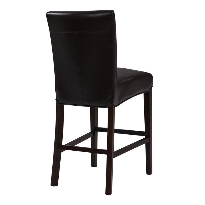Milton Bonded Leather Counter Stool - Coffee Bean - view 7