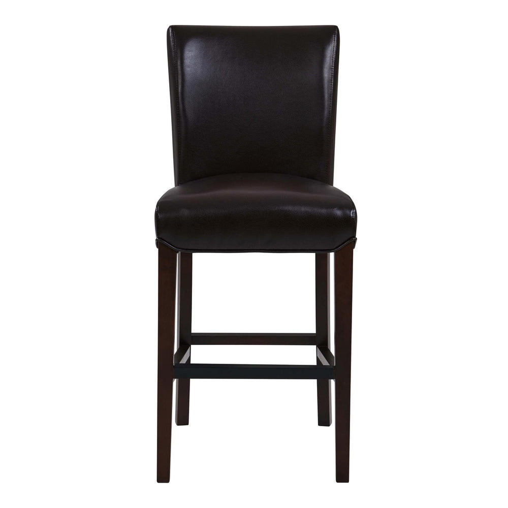 Milton Bonded Leather Counter Stool - Coffee Bean - view 4