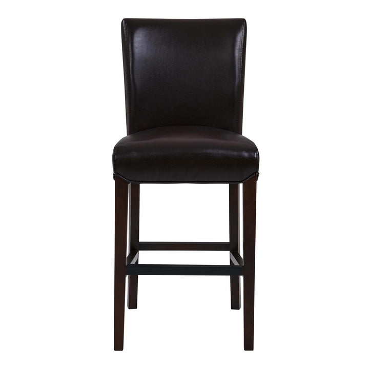 Milton Bonded Leather Counter Stool - Coffee Bean - view 4
