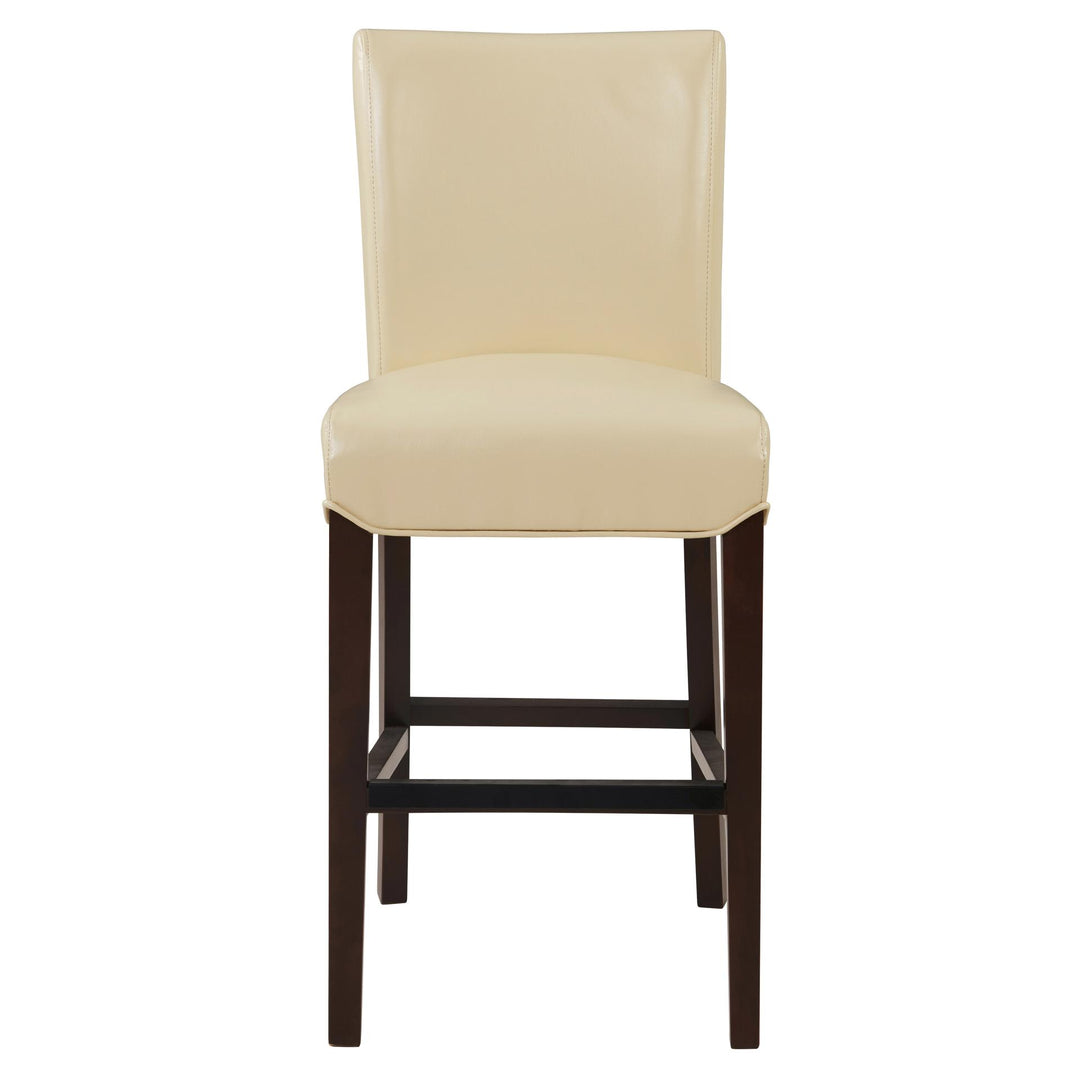Milton Bonded Leather Counter Stool - Cream - view 4
