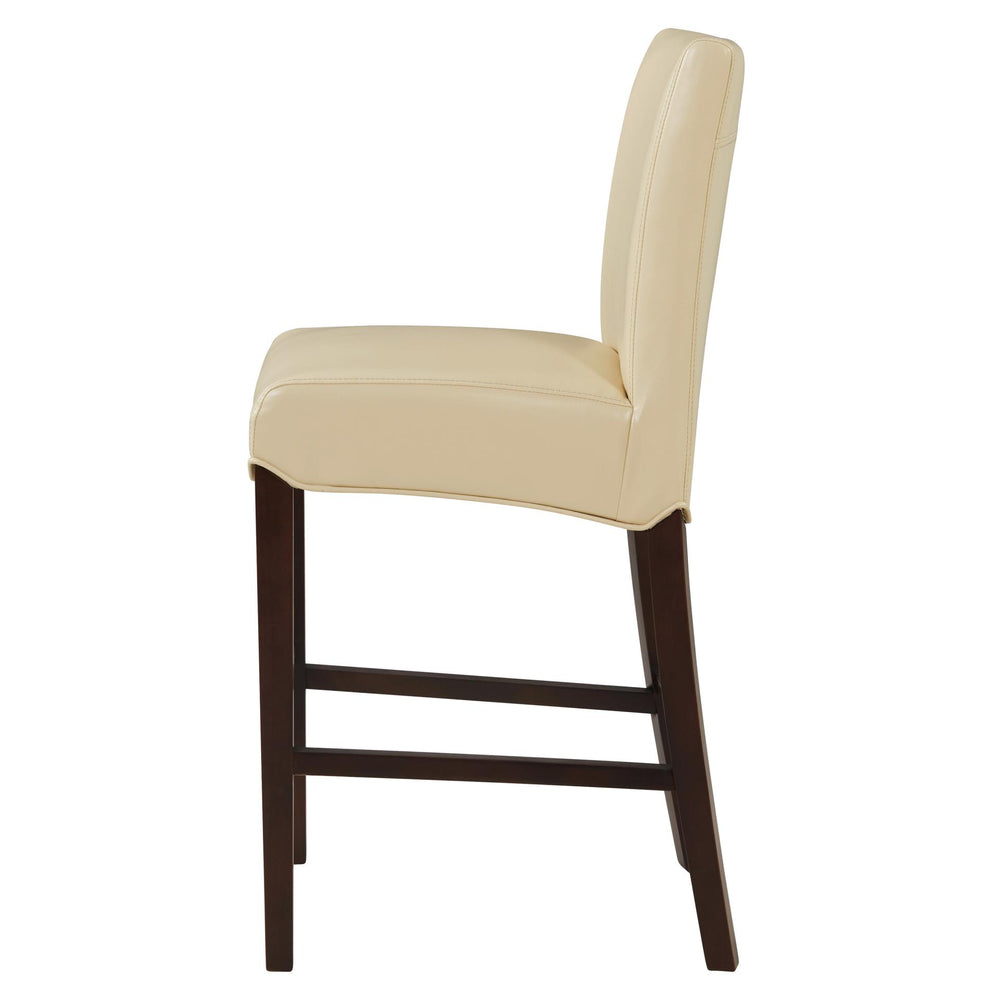 Milton Bonded Leather Counter Stool - Cream - view 5