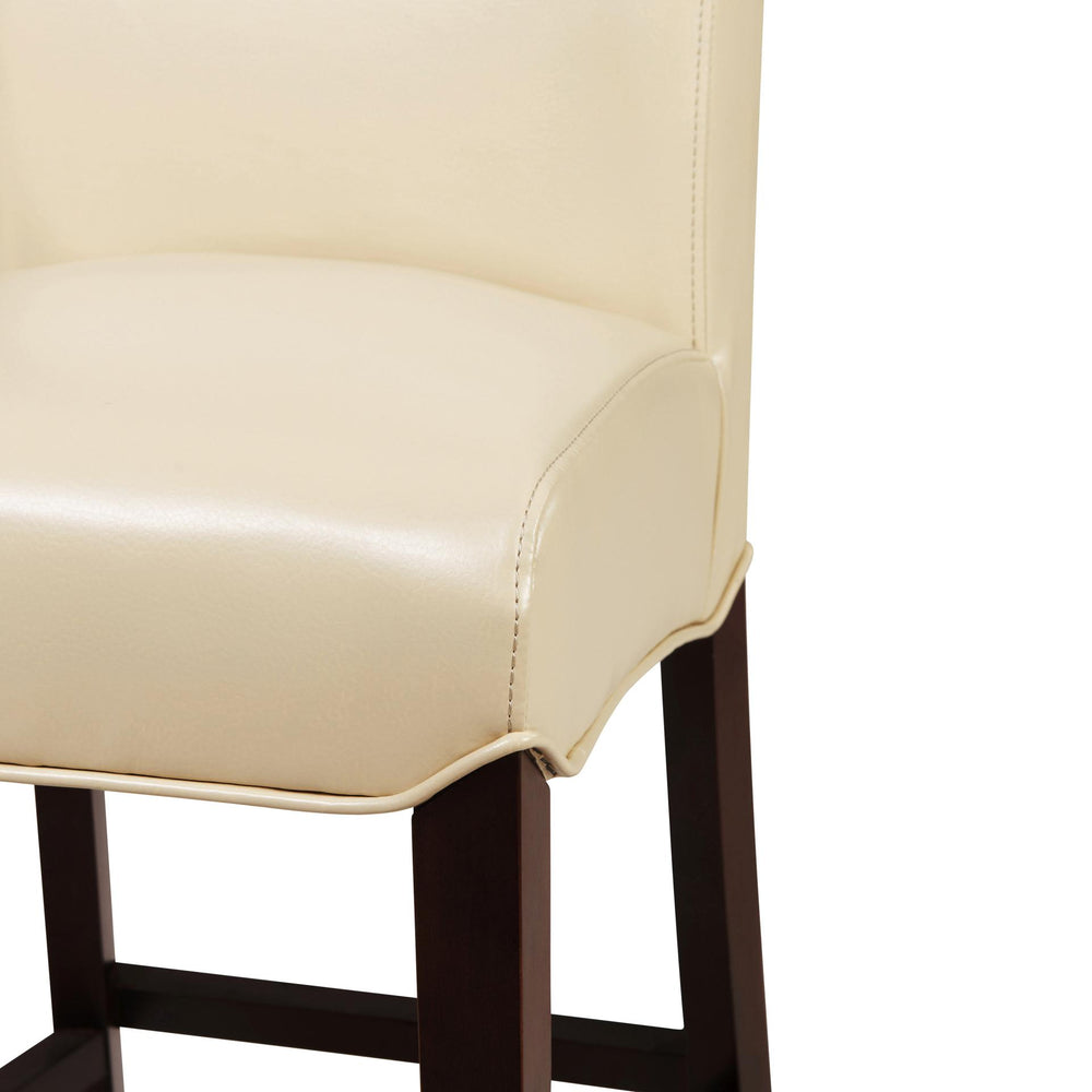 Milton Bonded Leather Counter Stool - Cream - view 8