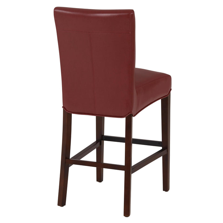 Milton Bonded Leather Counter Stool - Pomegranate - view 7