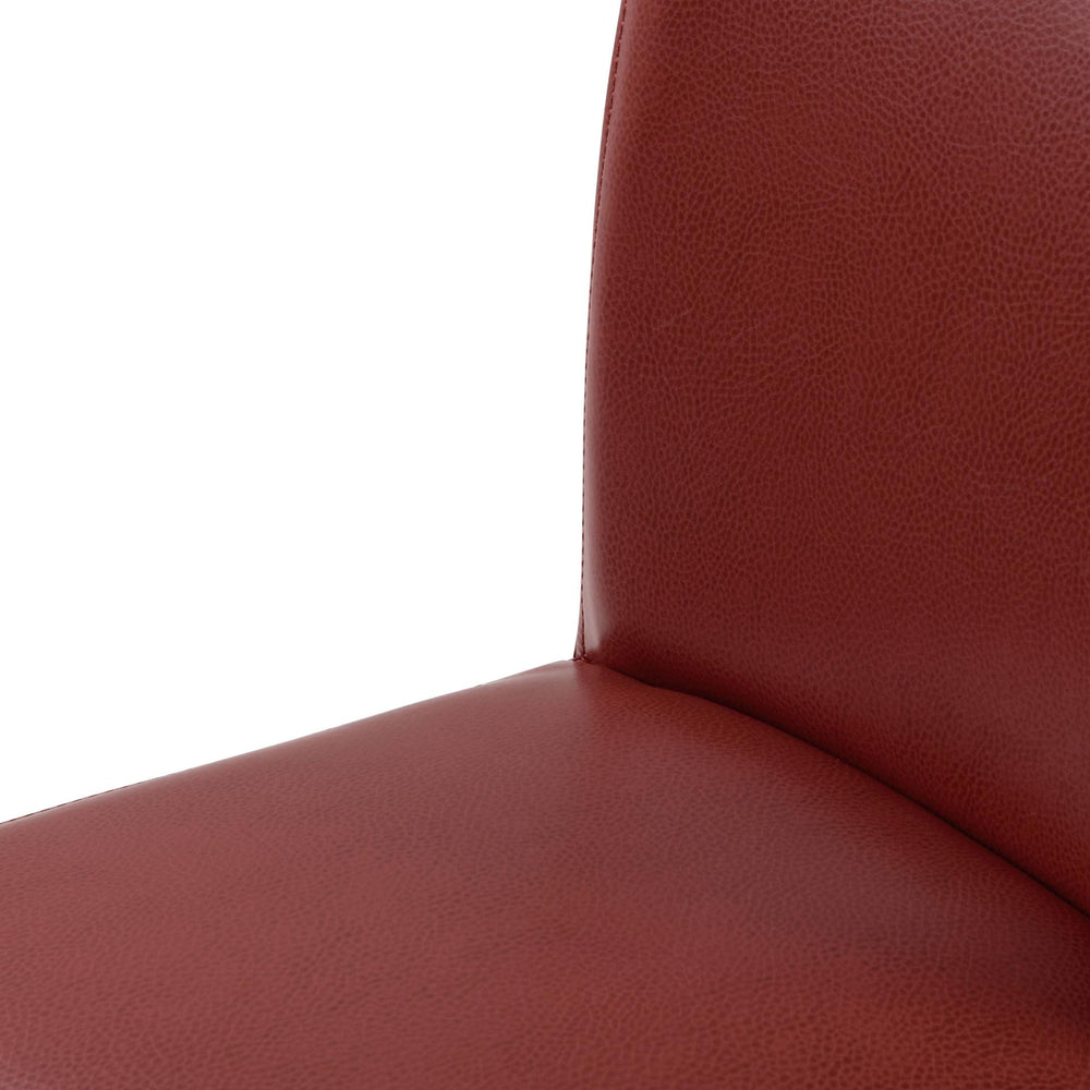 Milton Bonded Leather Counter Stool - Pomegranate - view 8
