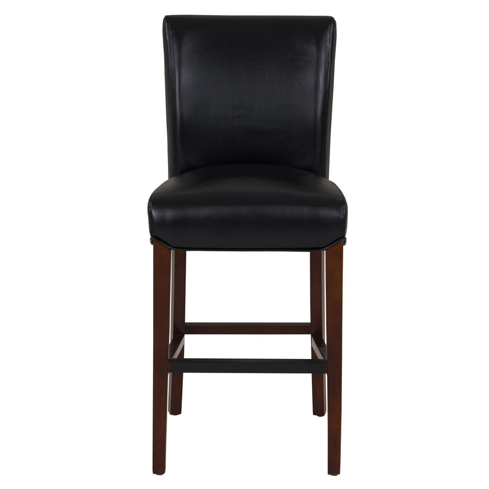 Milton Bonded Leather Counter Stool - Black - view 4