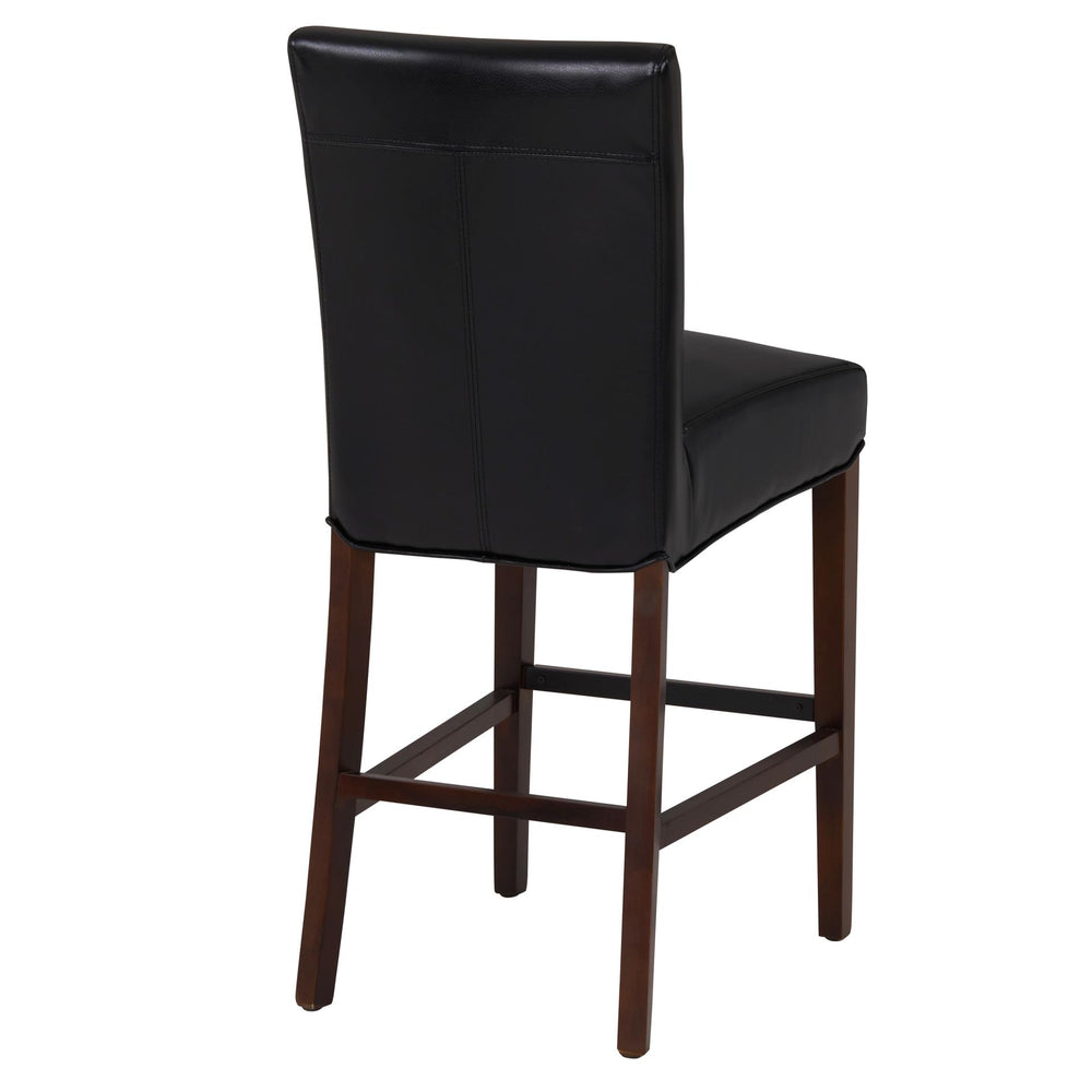 Milton Bonded Leather Counter Stool - Black - view 7