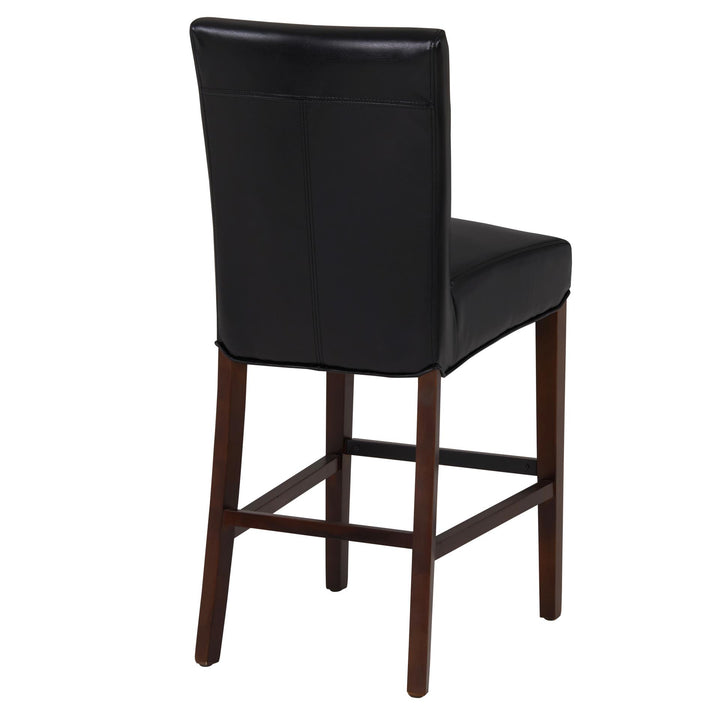 Milton Bonded Leather Counter Stool - Black - view 7