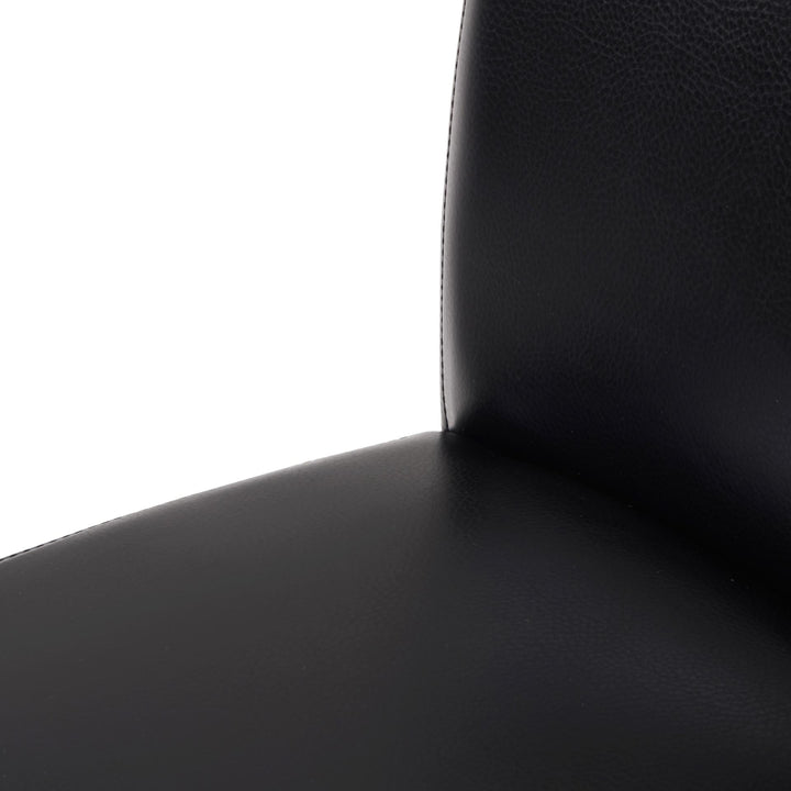 Milton Bonded Leather Counter Stool - Black - view 8