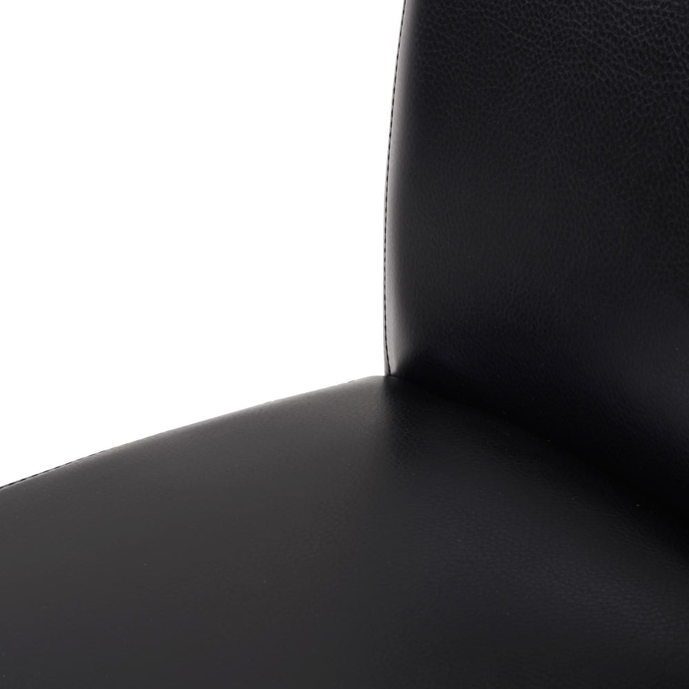Milton Bonded Leather Counter Stool - Black - view 8