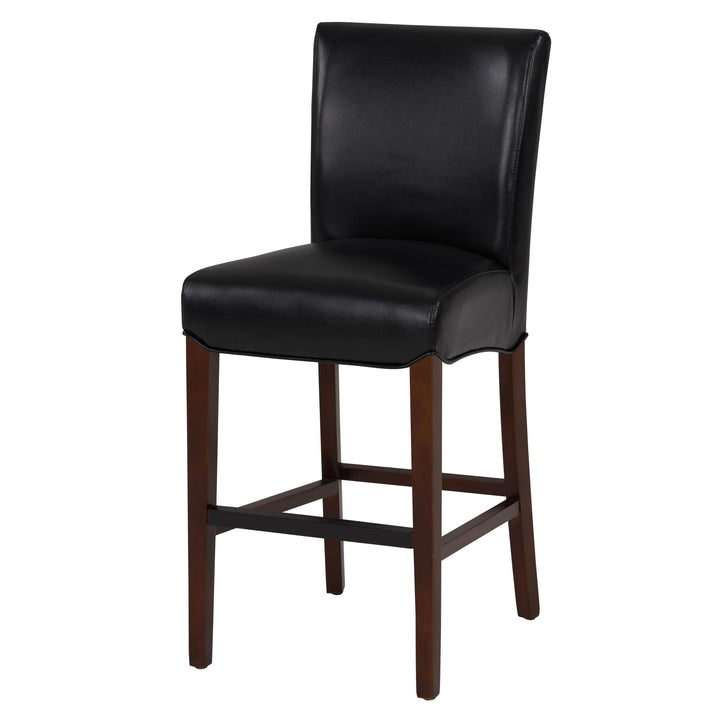 Milton Bonded Leather Counter Stool - Black
