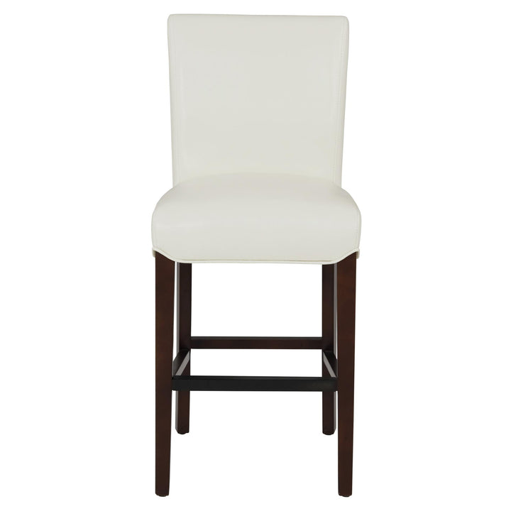 Milton Bonded Leather Counter Stool - White - view 4
