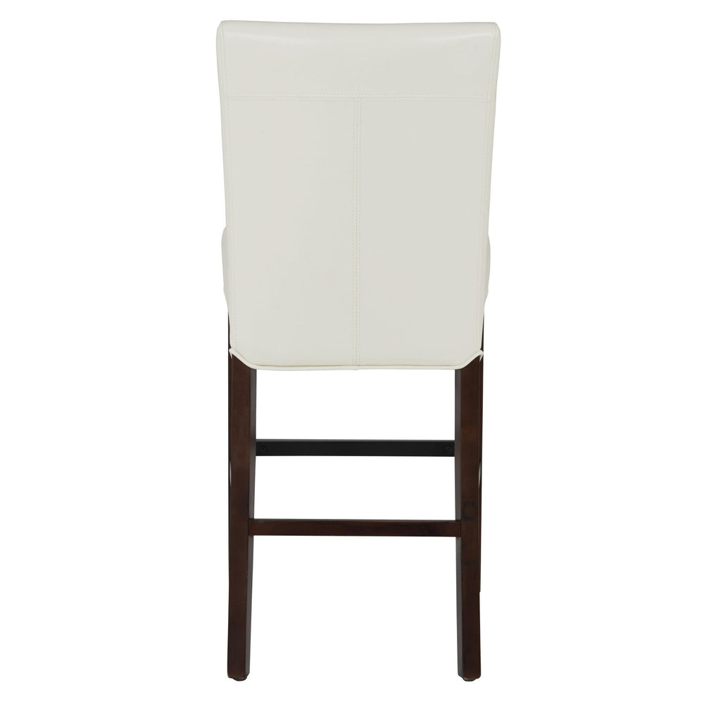Milton Bonded Leather Counter Stool - White - view 6