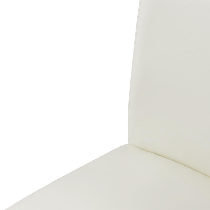 Milton Bonded Leather Counter Stool - White - view 8