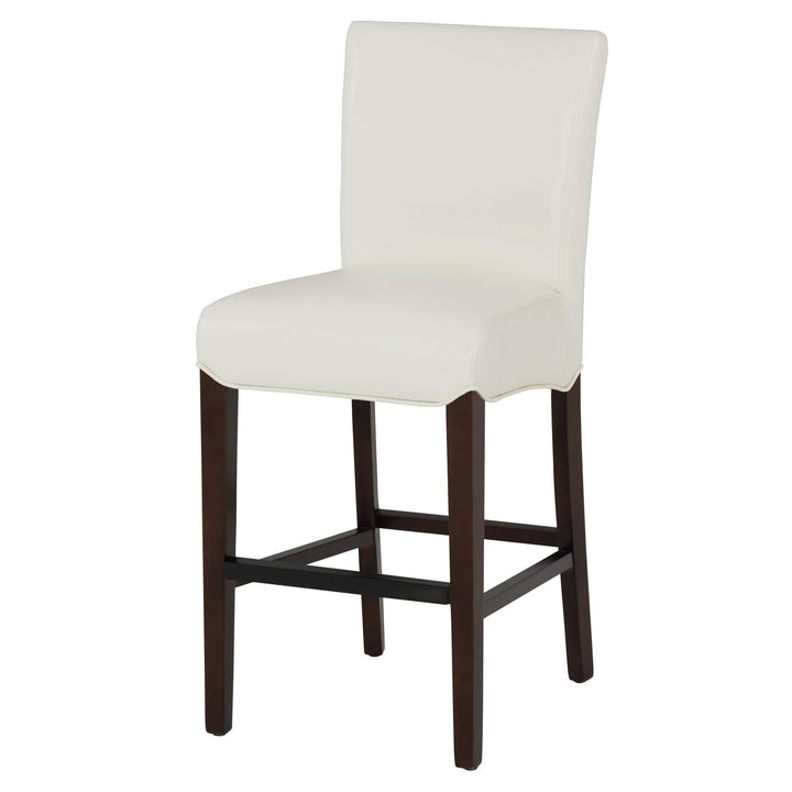 Milton Bonded Leather Counter Stool - White