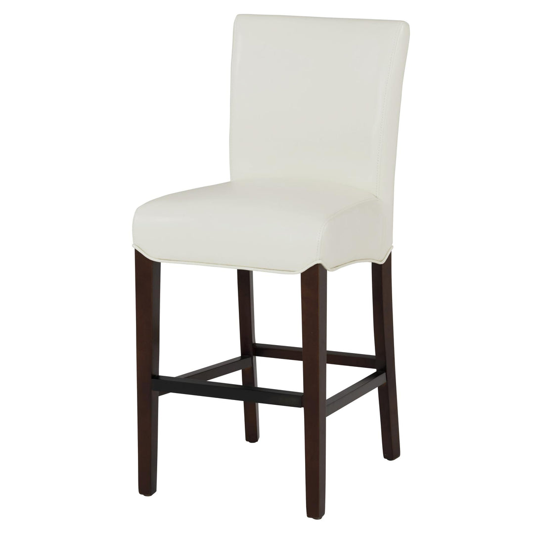 Milton Bonded Leather Counter Stool - White