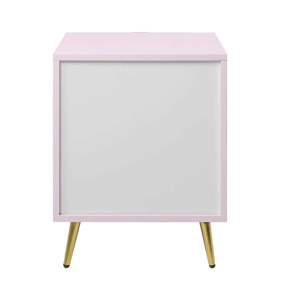 Gaines - Nightstand - Pink High Gloss