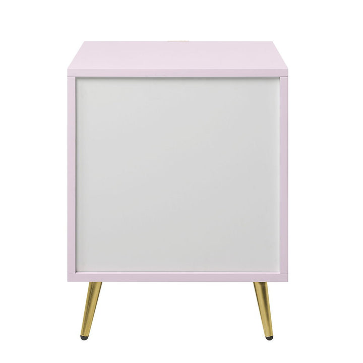 Gaines - Nightstand - Pink High Gloss