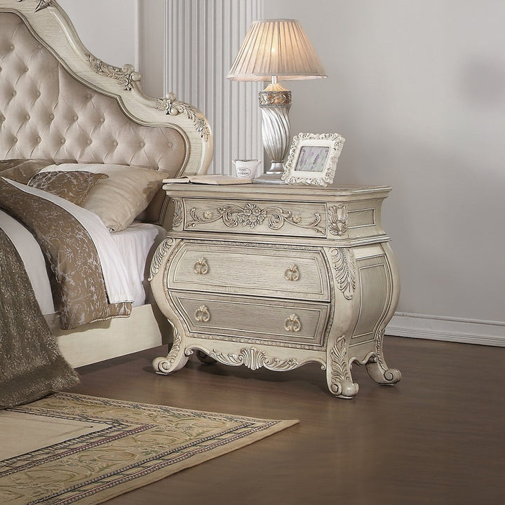 Ragenardus Nightstand in Antique White
