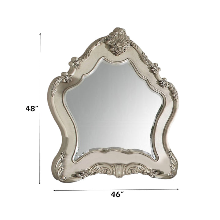 Ragenardus Mirror in Antique White - dimensions