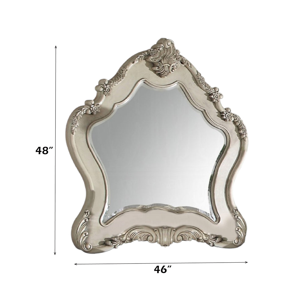 Ragenardus Mirror in Antique White - dimensions