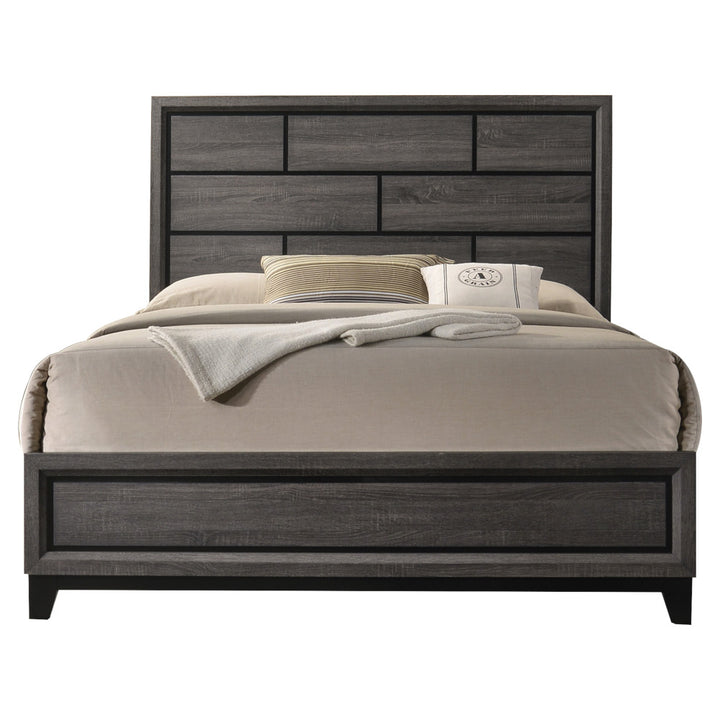Valdemar Queen Bed in Weathered Gray