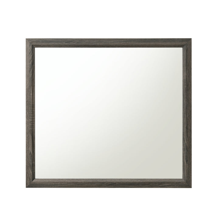 Valdemar Mirror in Weathered Gray Finish