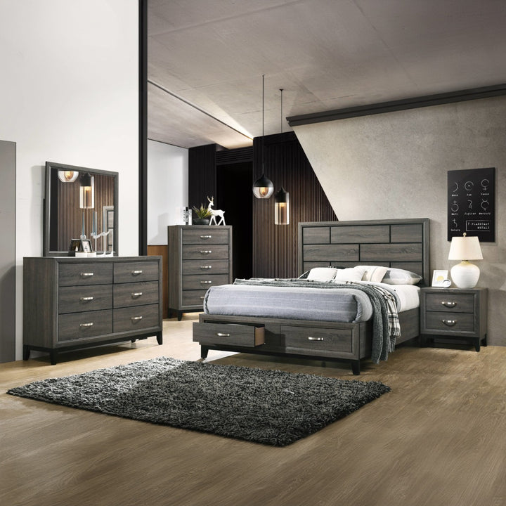 Valdemar Dresser in Weathered Gray - lifestyle