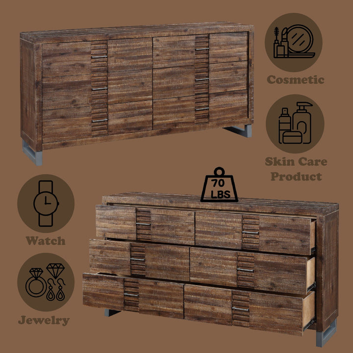 Andria - Reclaimed Dresser - Oak