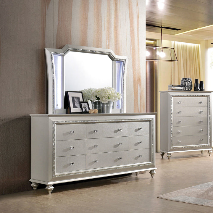 Kaitlyn Mirror with Led in LED &amp; Champagne