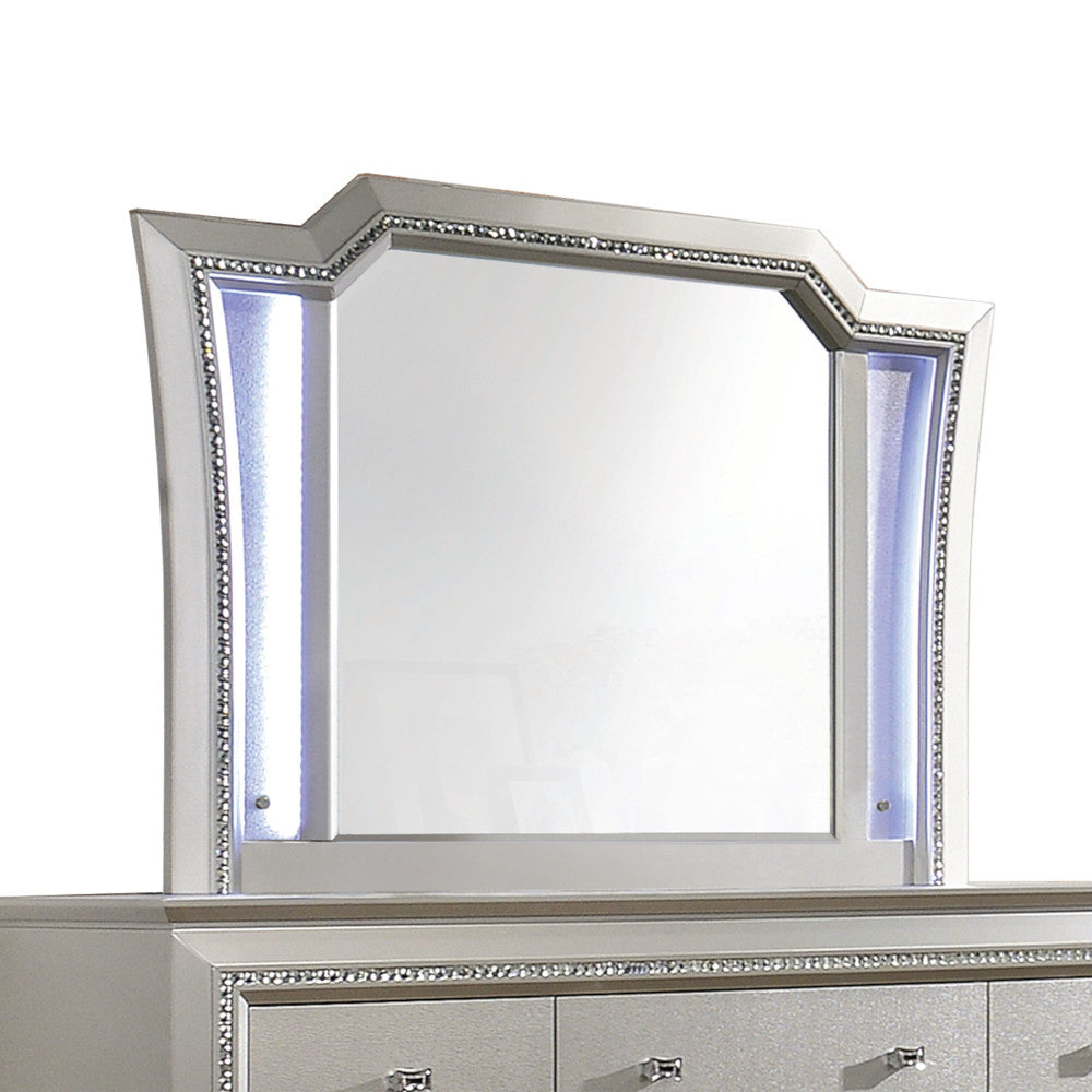 Kaitlyn Mirror with Led in LED & Champagne
