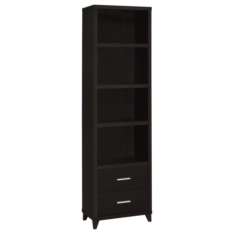 Coaster Furniture Lewes - 4-Shelf Engineered Wood Media Tower - Cappuccino
