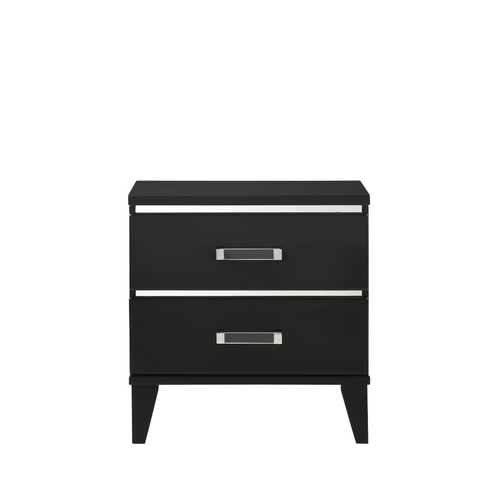 Chelsie Nightstand in Black Finish