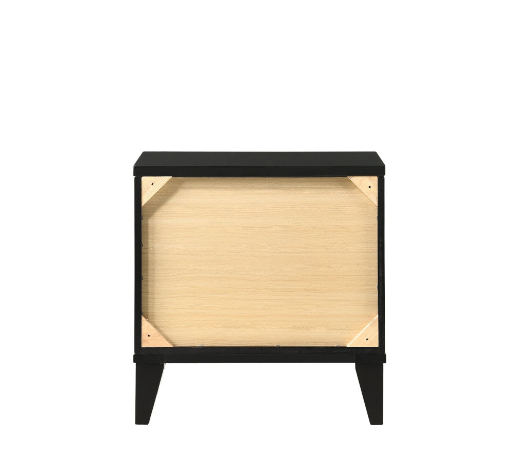 Chelsie Nightstand in Black Finish
