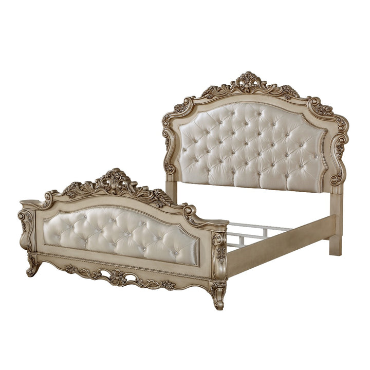 Gorsedd EK Bed in Fabric &amp; Golden Ivory