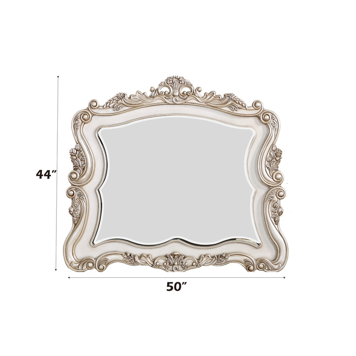 Gorsedd Mirror in Golden Ivory - dimensions