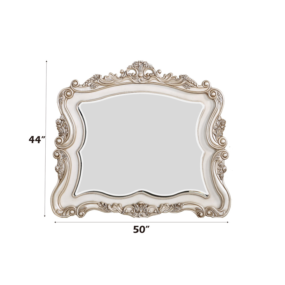 Gorsedd Mirror in Golden Ivory - dimensions