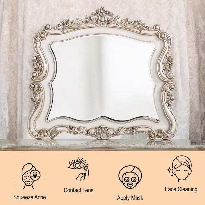 Gorsedd Mirror in Golden Ivory - features