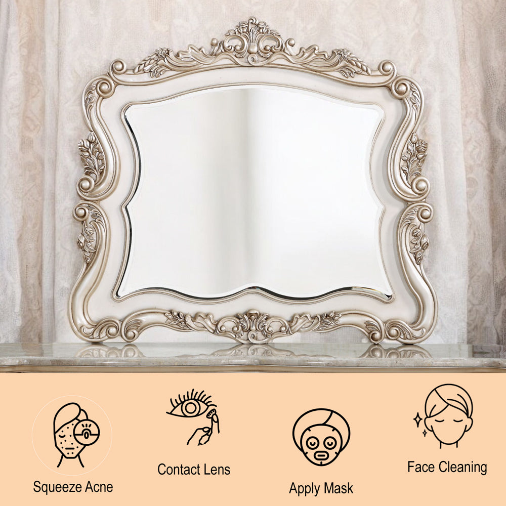 Gorsedd Mirror in Golden Ivory - features