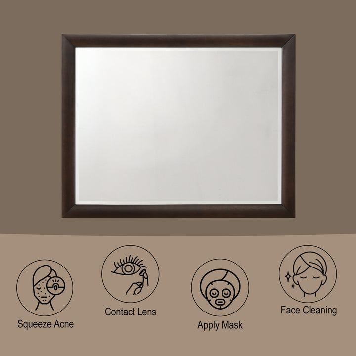 Tablita Mirror in Dark Merlot - features