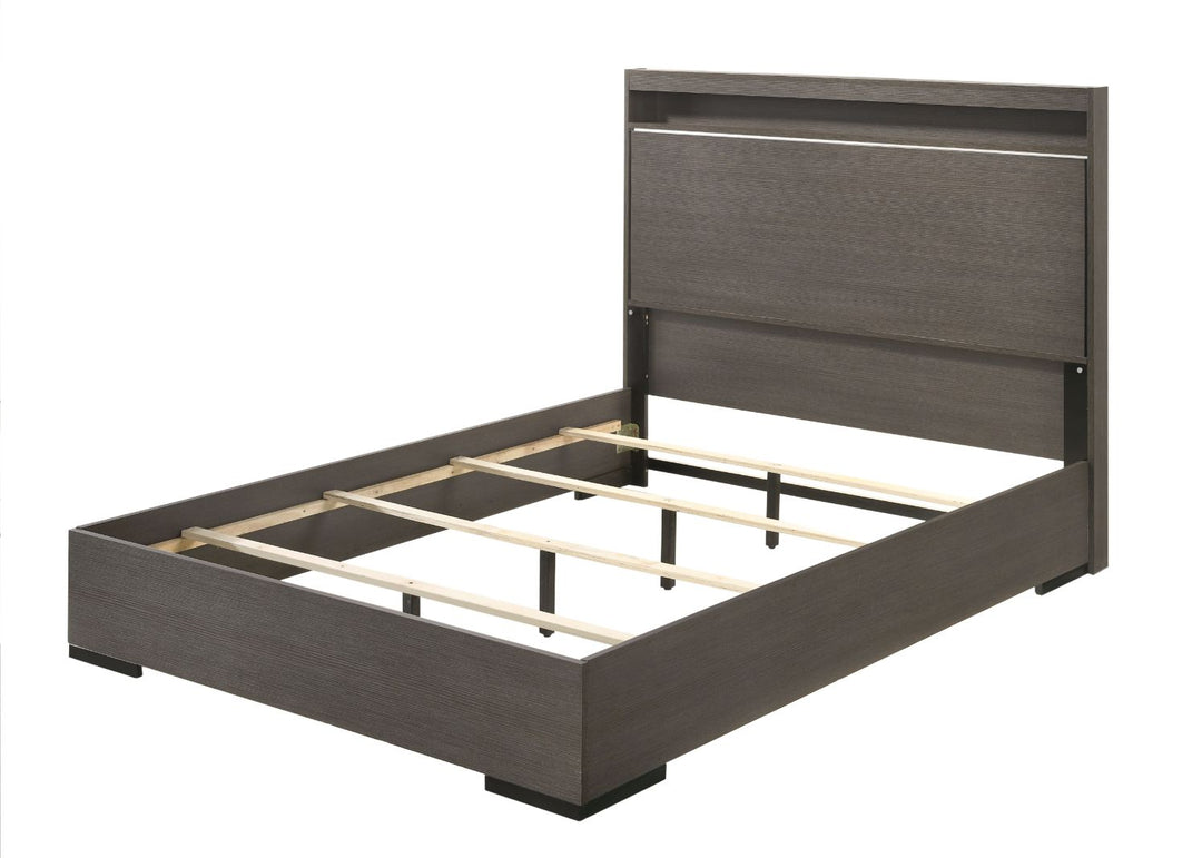 Escher EK Bed in LED & Gray Oak